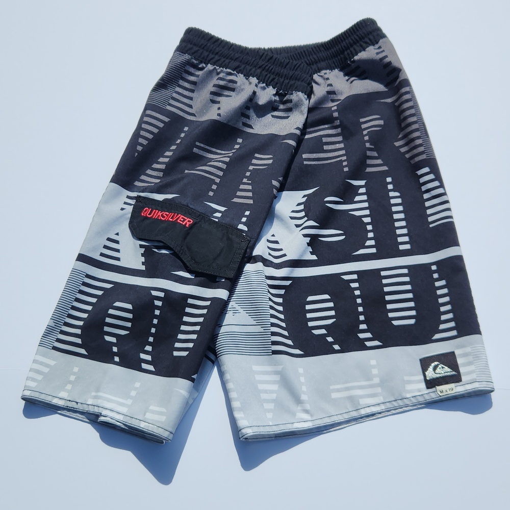 Quiksilver Board Shorts Men's Size M - Grey and Black - Picture 6 of 16
